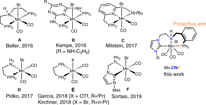 Robust And Efficient Hydrogenation Of Carbonyl Compounds Catalysed By Mixed Donor Mn I Pincer Complexes Nature Communications