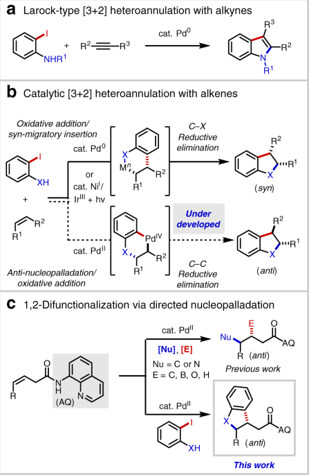 Anti Selective 3 2 Hetero Annulation Of Non Conjugated Alkenes Via Directed Nucleopalladation Nature Communications