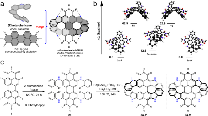 P Extended Perylene Diimide Double Heterohelicenes As Ambipolar Organic Semiconductors For Broadband Circularly Polarized Light Detection Nature Communications