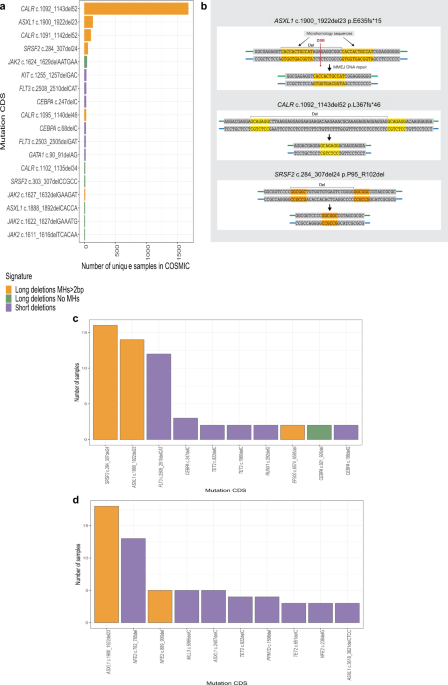 Recurrent deletions in clonal hematopoiesis are driven by microhomology-mediated end joining