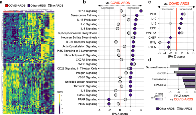 Tracheal Aspirate Rna Sequencing Identifies Distinct Immunological Features Of Covid 19 Ards Nature Communications
