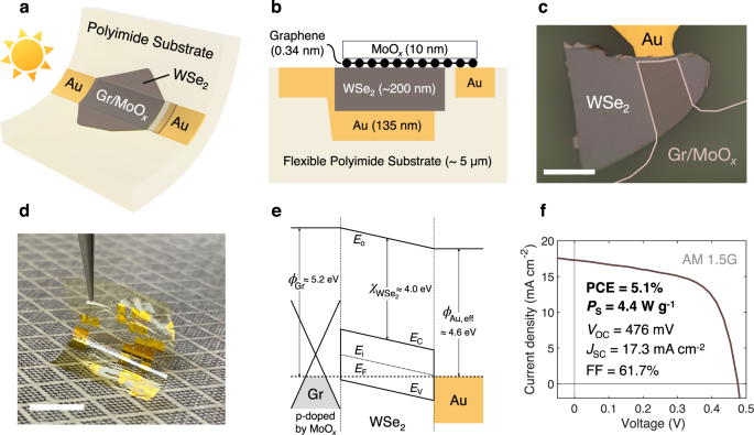 High Specific Power Flexible Transition Metal Dichalcogenide Solar Cells Nature Communications