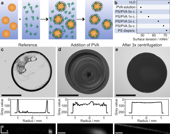 Versatile strategy for homogeneous drying patterns of dispersed 