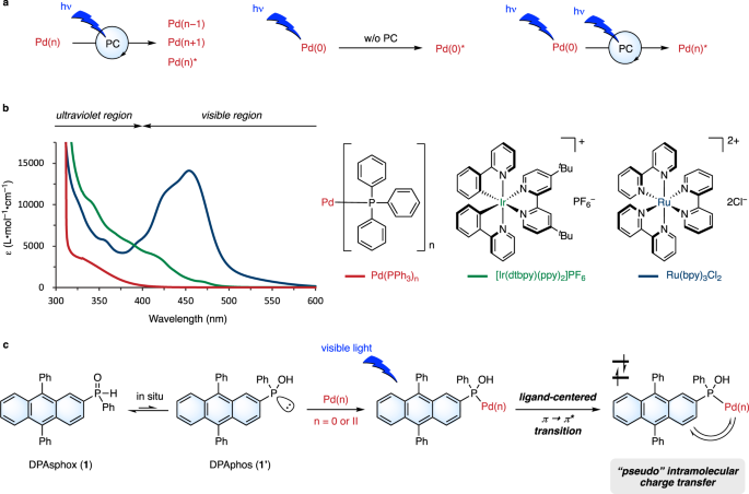 A visible-light activated secondary phosphine oxide ligand enabling Pd-catalyzed  radical cross-couplings | Nature Communications