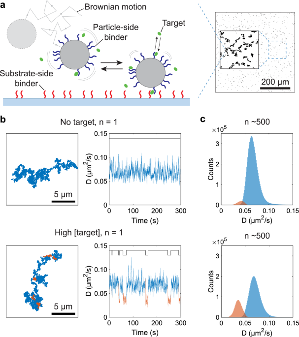 Continuous biomarker monitoring with single molecule resolution by 
