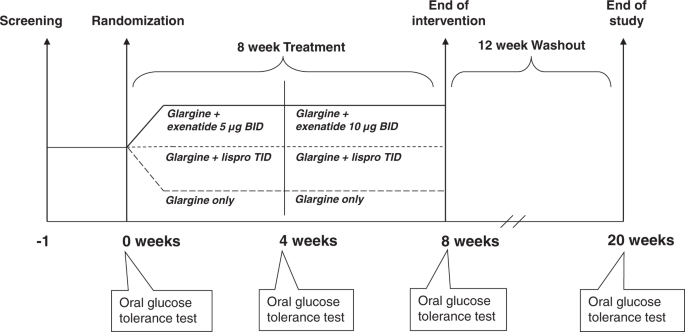 The metabolic effects of adding exenatide to basal insulin therapy when targeting remission in early type 2 diabetes in a randomized clinical trial