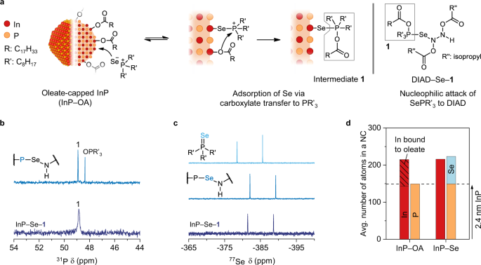 Heteroepitaxial chemistry of zinc chalcogenides on InP nanocrystals for defect-free interfaces with atomic uniformity - Nature Communications