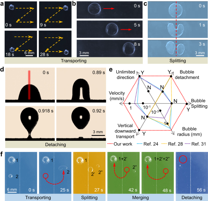 Near-infrared-laser-navigated dancing bubble within water via a thermally  conductive interface