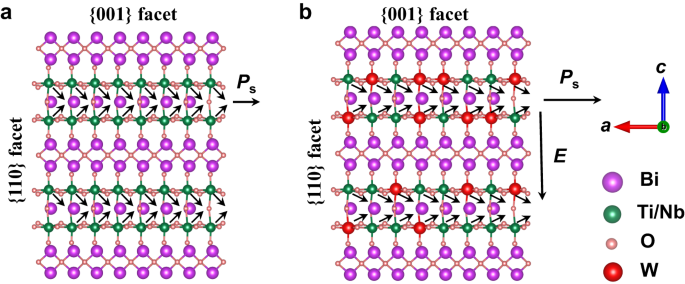 Gradient tungsten-doped bi3tinbo9 ferroelectric photocatalysts with additional built-in electric field for efficient overall water splitting