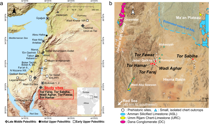 Delayed increase in stone tool cutting-edge productivity at the Middle-Upper Paleolithic transition in southern Jordan