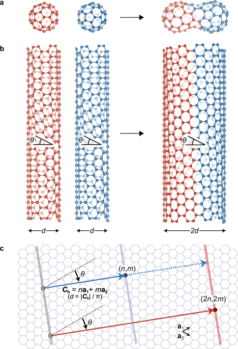 Coalescence of carbon nanotubes while preserving the chiral angles ...