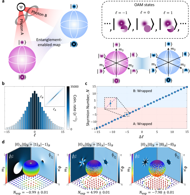Revealing the topological nature of entangled orbital angular momentum ...