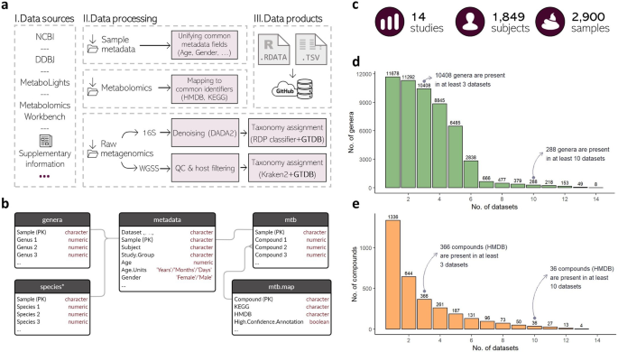 The gut microbiome-metabolome dataset collection: a curated resource for integrative meta-analysis | npj Biofilms and Microbiomes