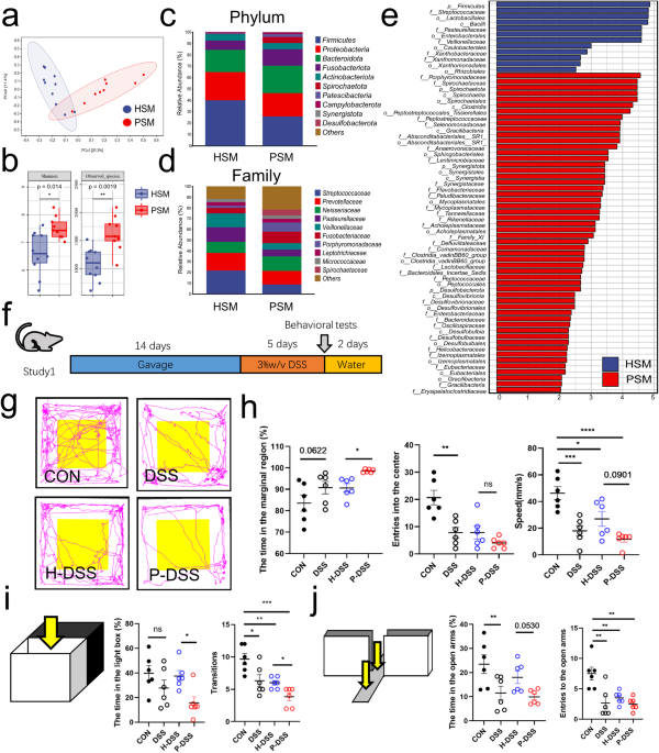 Periodontitis salivary microbiota exacerbates colitis-induced anxiety-like behavior via gut microbiota