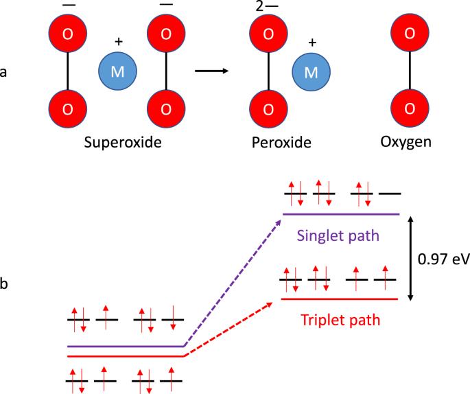 Reactive pathways toward parasitic release of singlet oxygen in metal-air  batteries | npj Computational Materials