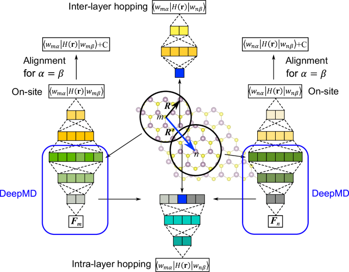Bridging deep learning force fields and electronic structures with a ...