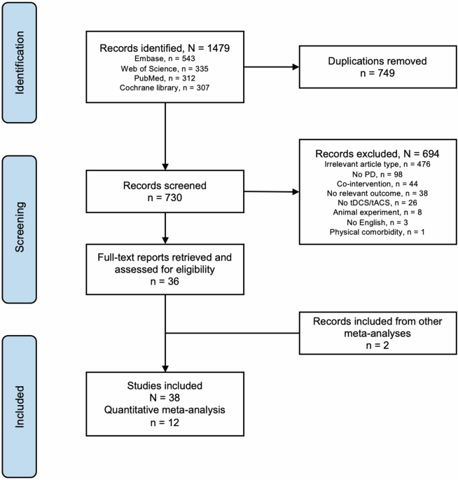 Transcranial direct current stimulation for Parkinson’s disease: systematic review and meta-analysis of motor and cognitive effects