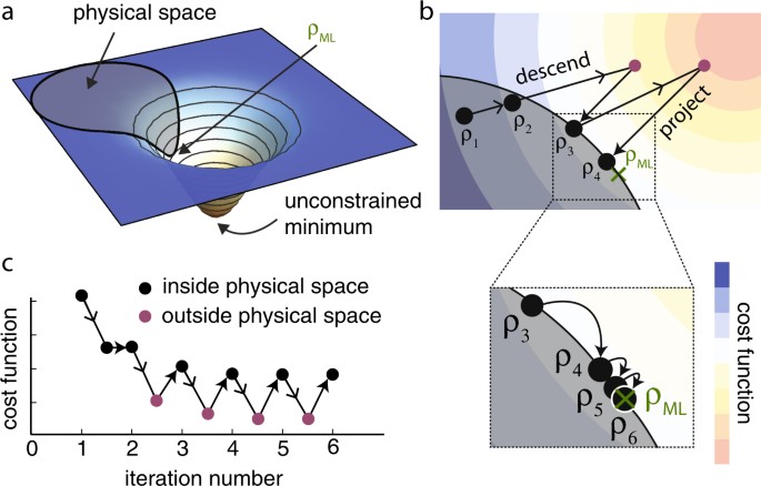 The steepest descent algorithm.