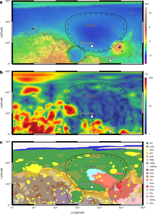 Ground magnetic survey on Mars from the Zhurong rover - Nature.com