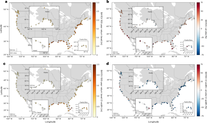 Observations reveal changing coastal storm extremes around the United States