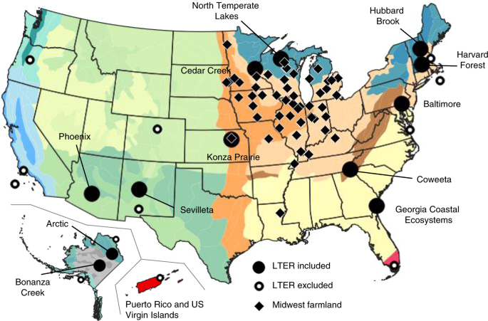 No Net Insect Abundance And Diversity Declines Across Us Long Term Ecological Research Sites Nature Ecology Evolution
