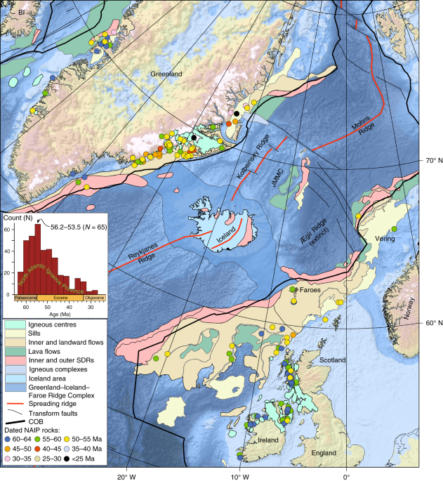 Widespread Volcanism In The Greenland North Atlantic Region