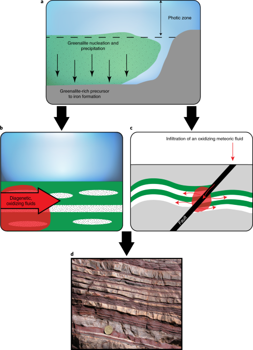 Hydrogeological constraints on the formation of Palaeoproterozoic banded  iron formations | Nature Geoscience