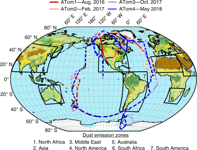 Dominant role of mineral dust in cirrus cloud formation revealed by global-scale measurements