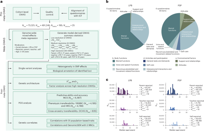 Genome-wide analysis of social behaviour across social domains, reporters and developmental stages: a meta-regression approach
