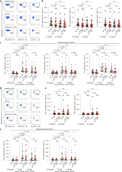 BNT162b2-induced memory T cells respond to the Omicron variant with preserved polyfunctionality - Nature.com