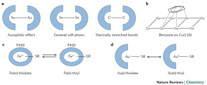 Competition of van der Waals and chemical forces on gold–sulfur surfaces  and nanoparticles | Nature Reviews Chemistry