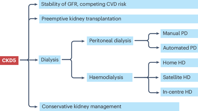 Optimal patient care in advanced chronic kidney disease progressing to kidney failure