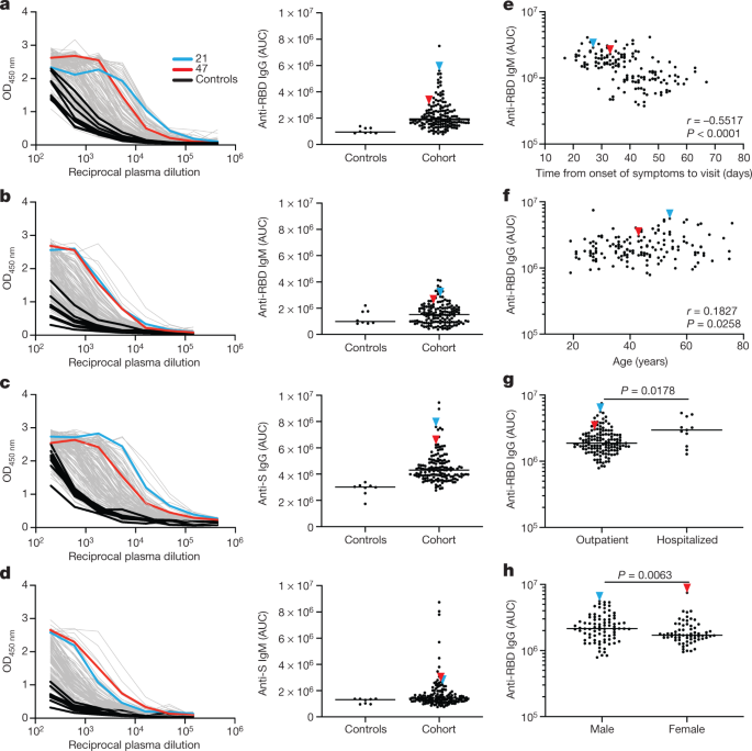 Convergent Antibody Responses To Sars Cov 2 In Convalescent Individuals Nature