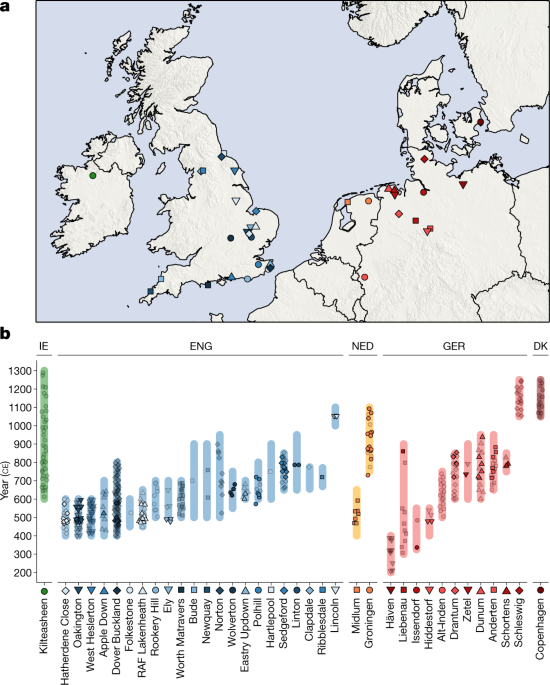 The Anglo-Saxon migration and the formation of the early English gene pool