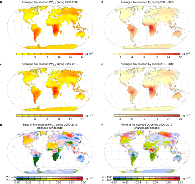 Global population exposure to landscape fire air pollution from 2000 to 2019
