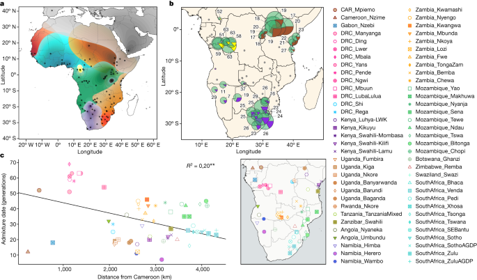 PDF) Whole genomes from Angola and Mozambique inform about the origins and  dispersals of major African migrations