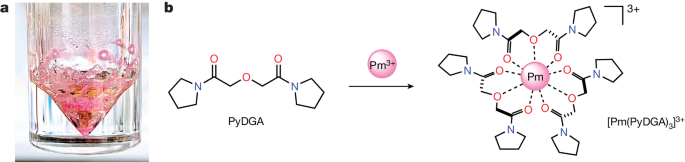 Observation of a promethium complex in solution - Nature