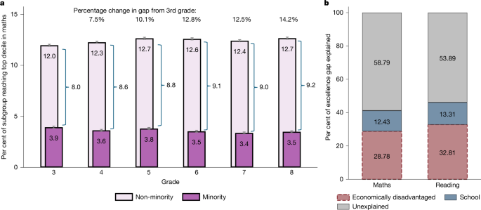 Measuring racial educational disparities over time amongst top achievers – Nature