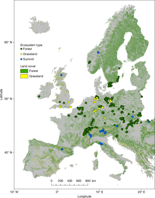 Contrasting thermophilization among forests, grasslands and alpine summits - Nature