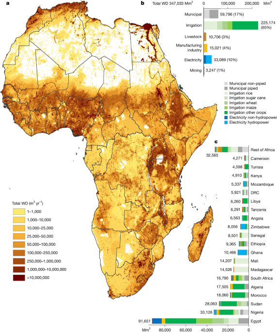 Spatial and sectoral water demand assessment for the African continent