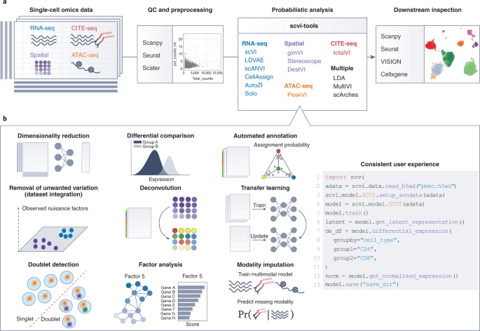 A Python library for probabilistic analysis of single-cell omics data thumbnail