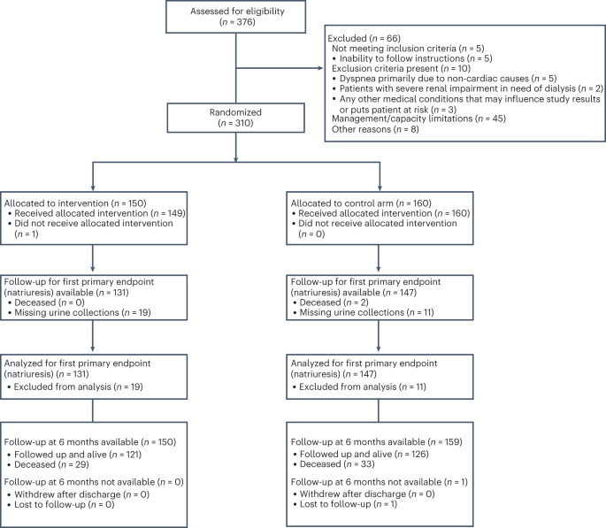 Natriuresis-guided diuretic therapy in acute heart failure: a ... - Nature.com
