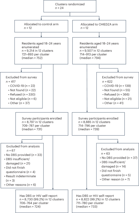 Integrated community-based HIV and sexual and reproductive health services for youth: a cluster-randomized trial - Nature Medicine