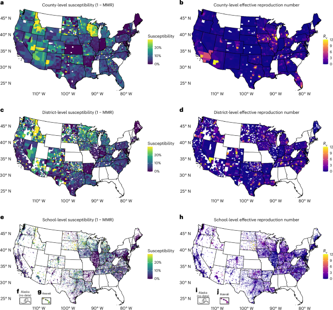 US Measles Transmission Crosses Epidemic Threshold at School Level