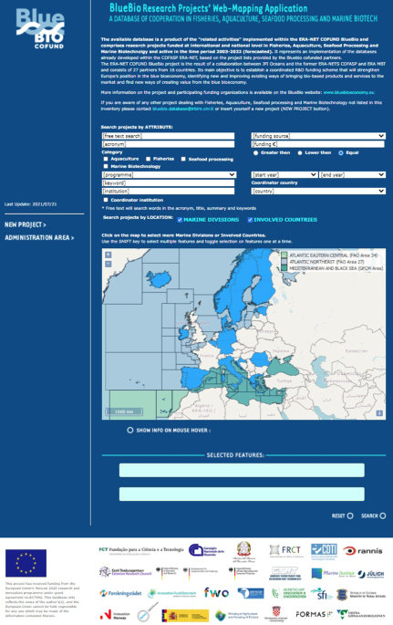 The BlueBio project's database: web-mapping cooperation to create value for  the Blue Bioeconomy | Scientific Data