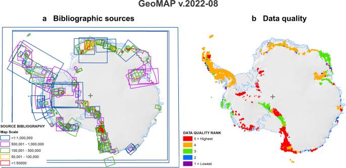 A continent-wide detailed geological map dataset of Antarctica