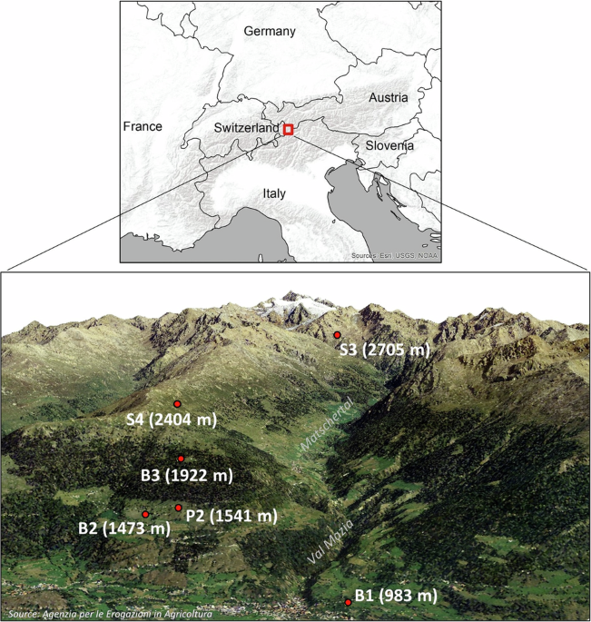 Six years of high-resolution climatic data collected along an elevation gradient in the italian alps