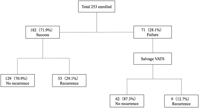 The size of spontaneous pneumothorax is a predictor of unsuccessful catheter drainage