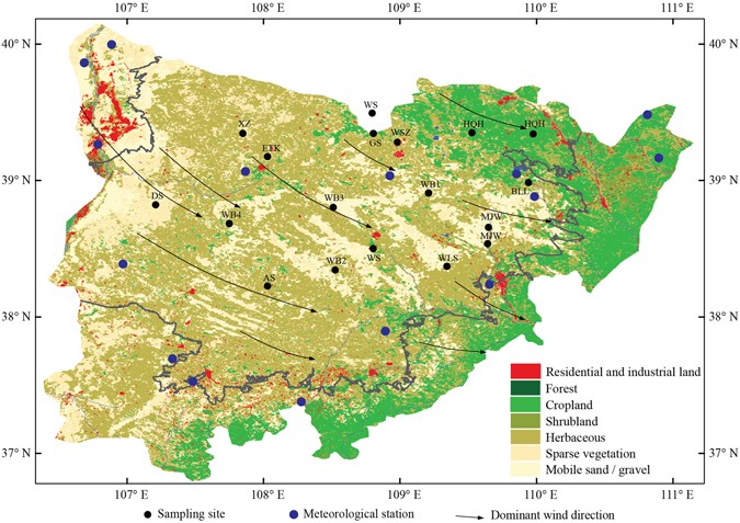 Mu Us Desert Map Key Driving Forces Of Desertification In The Mu Us Desert, China |  Scientific Reports