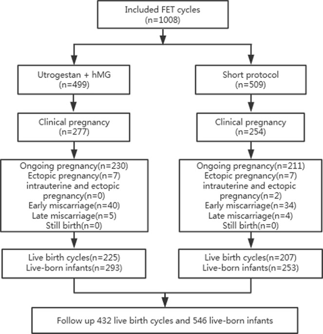 Comparison of neonatal outcomes following progesterone use during ovarian  stimulation with frozen-thawed embryo transfer | Scientific Reports